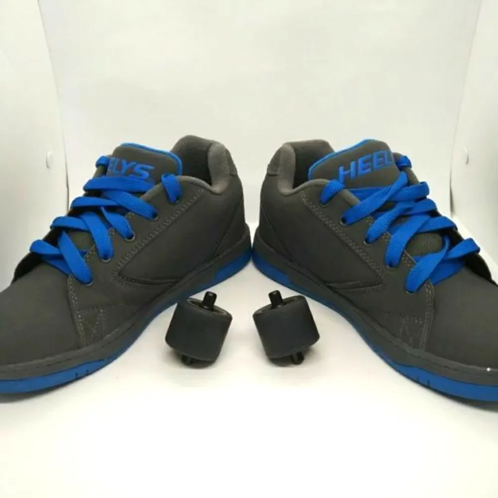 Heelys Propel Blue‎ And Grey Skate Shoes Sneakers Youth Size 5